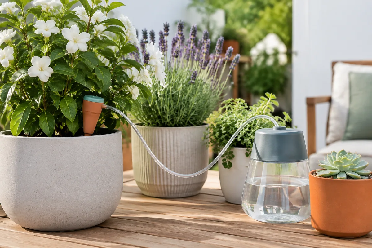 Quel arrosage choisir pour des plantes en pot sans entretien quotidien