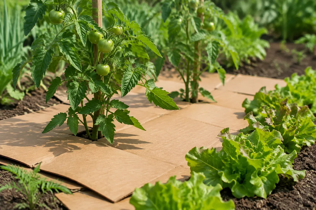 Comment limiter les mauvaises herbes avec du carton au potager
